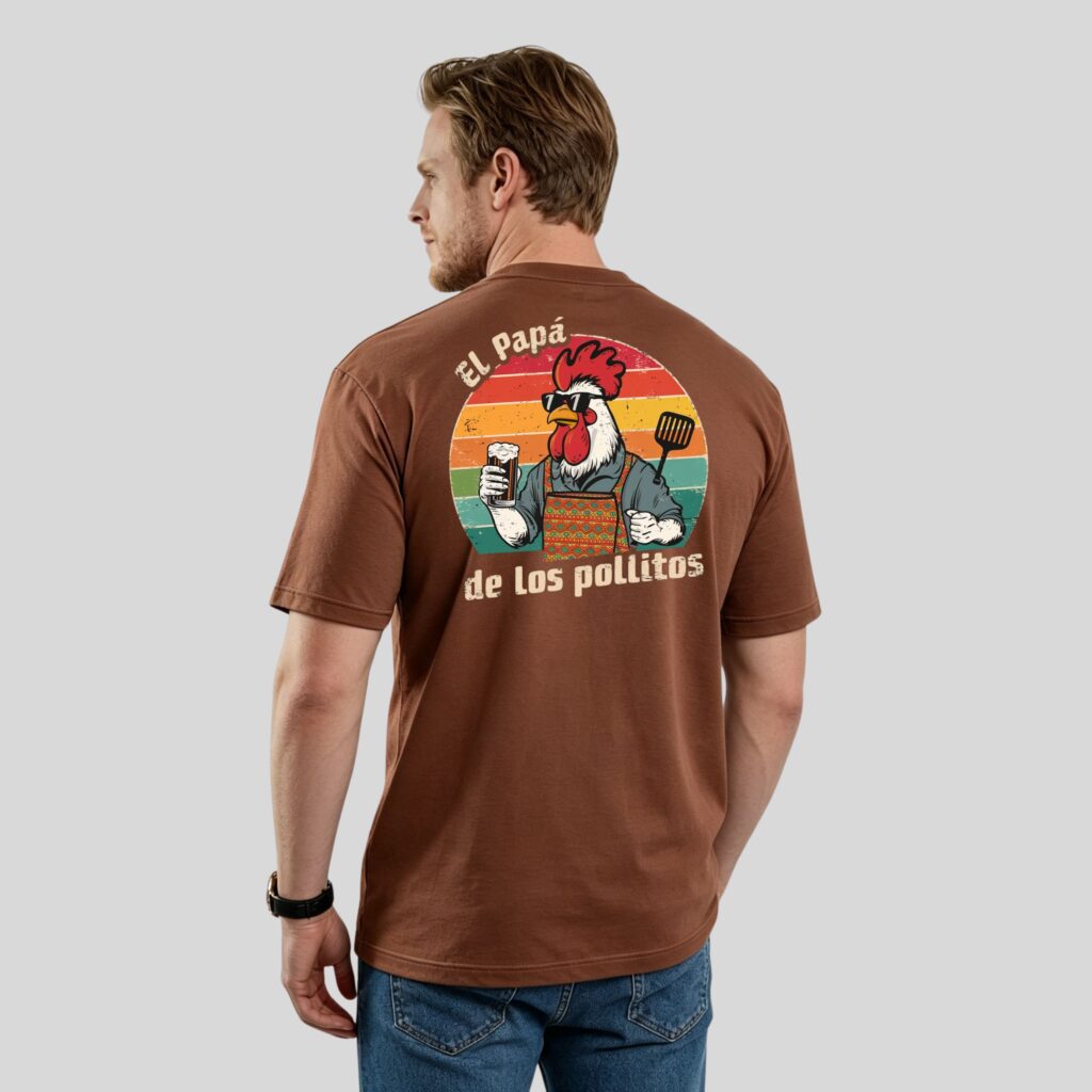 Camiseta Básica Unisex - EL PAPA DE LOS POLLITOS