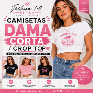 Camiseta Dama Corta / Crop Top