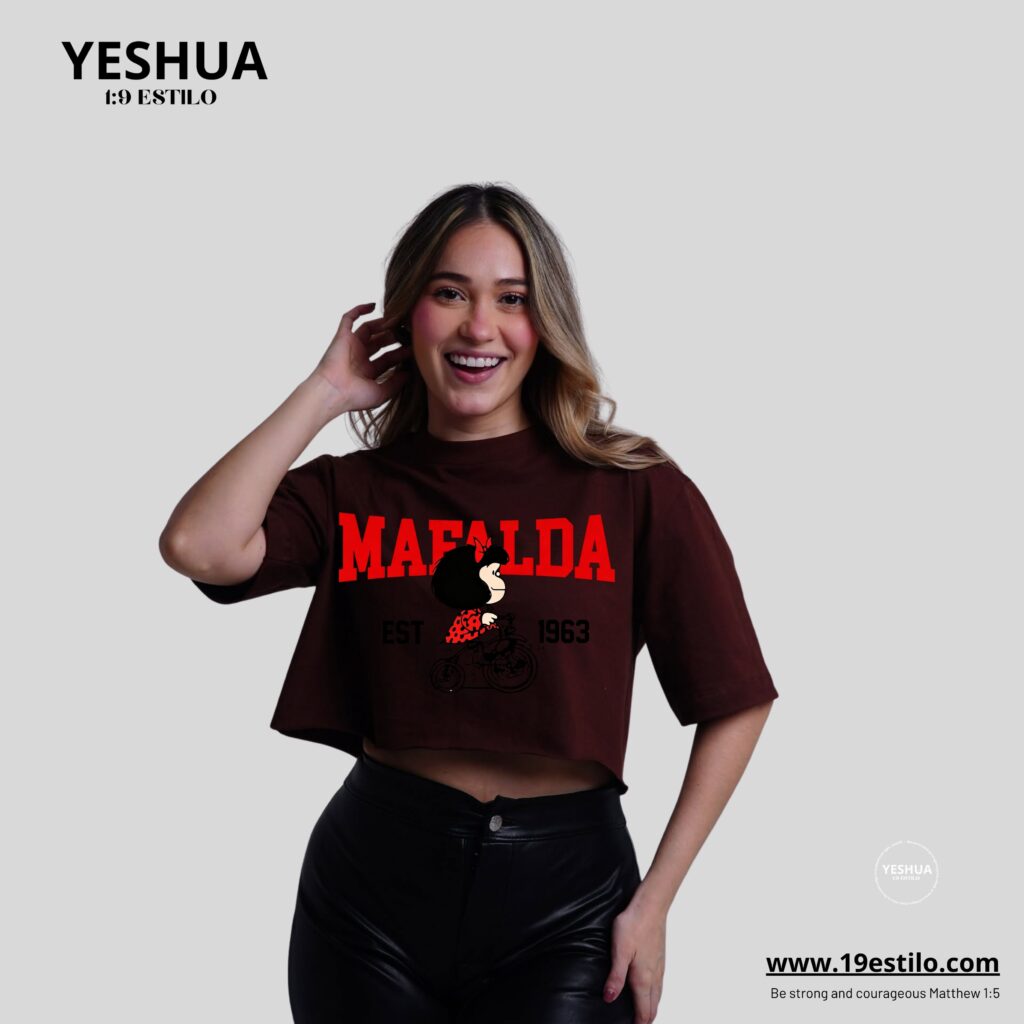 Camiseta Dama Corta /  Crop Top MAFALDA