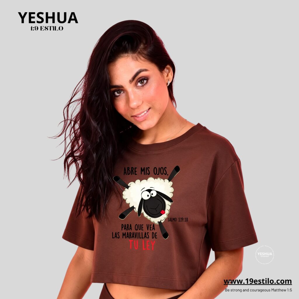 Camiseta Dama Corta /  Crop Top ABRE MIS OJOS