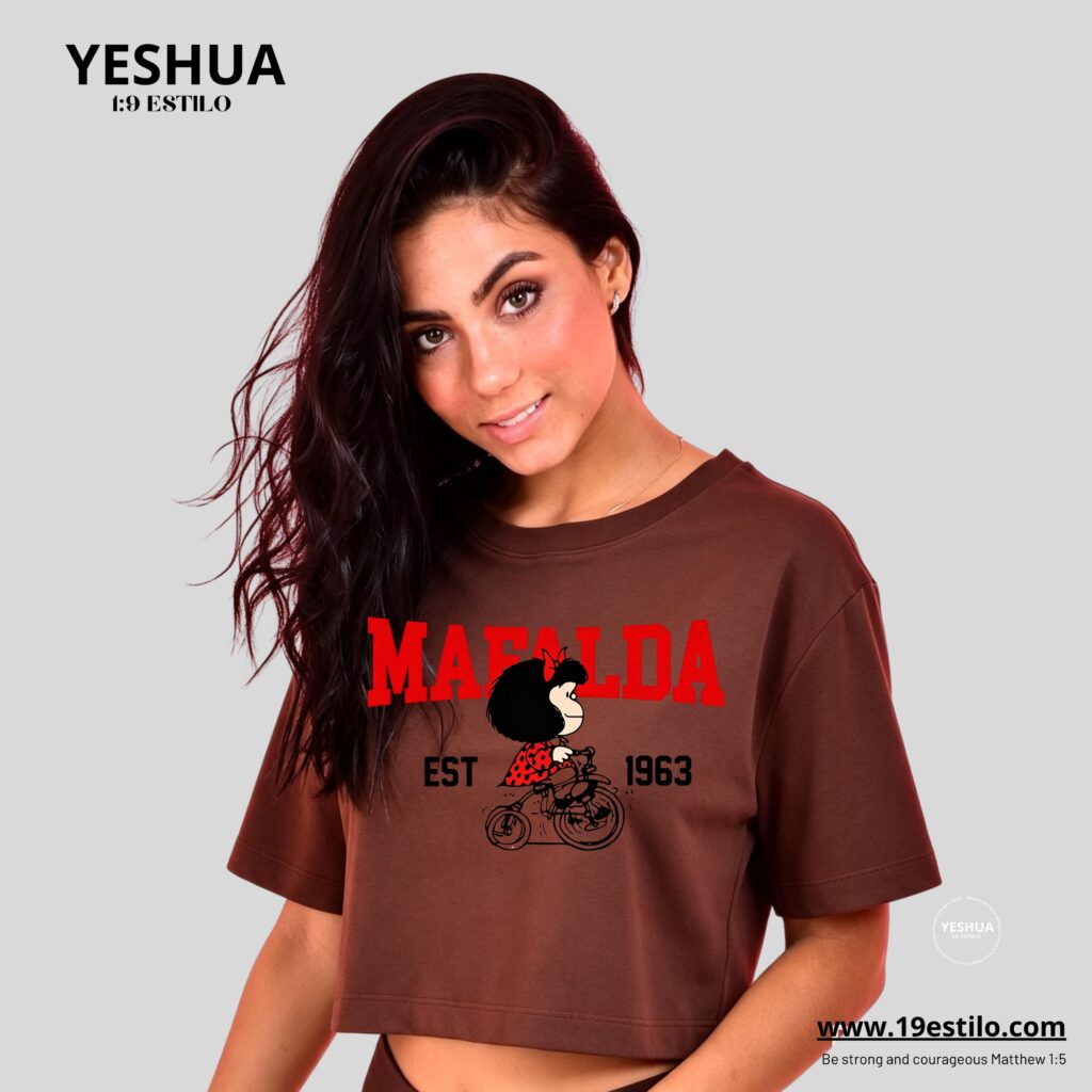Camiseta Dama Corta /  Crop Top MAFALDA