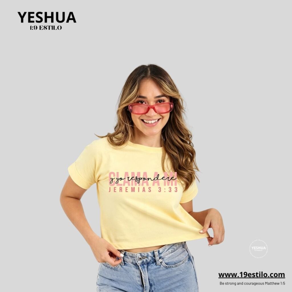 Camiseta Dama Corta /  Crop Top - CLAMA A MI