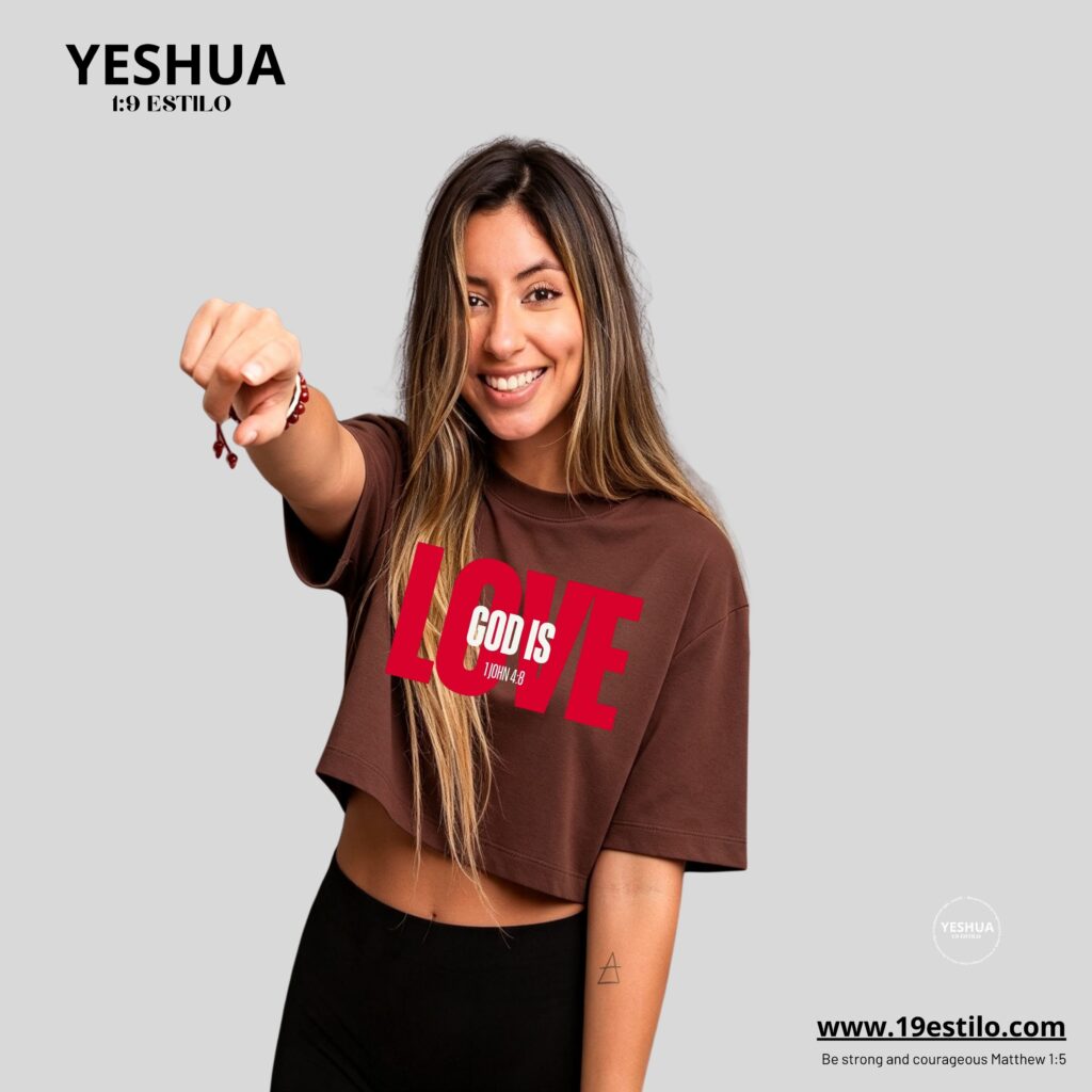 Camiseta Dama Corta /  Crop Top DIOS ES AMOR