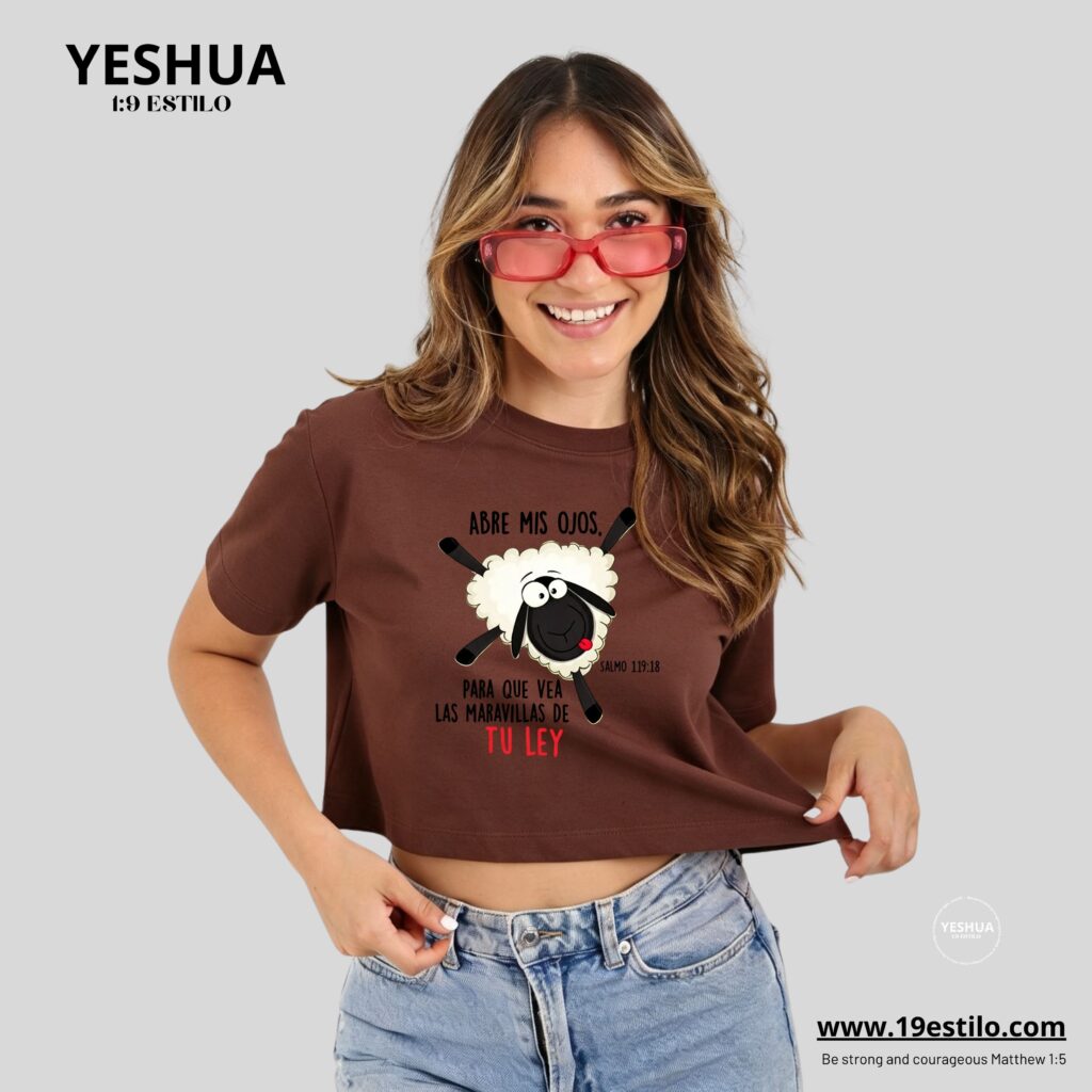 Camiseta Dama Corta /  Crop Top ABRE MIS OJOS