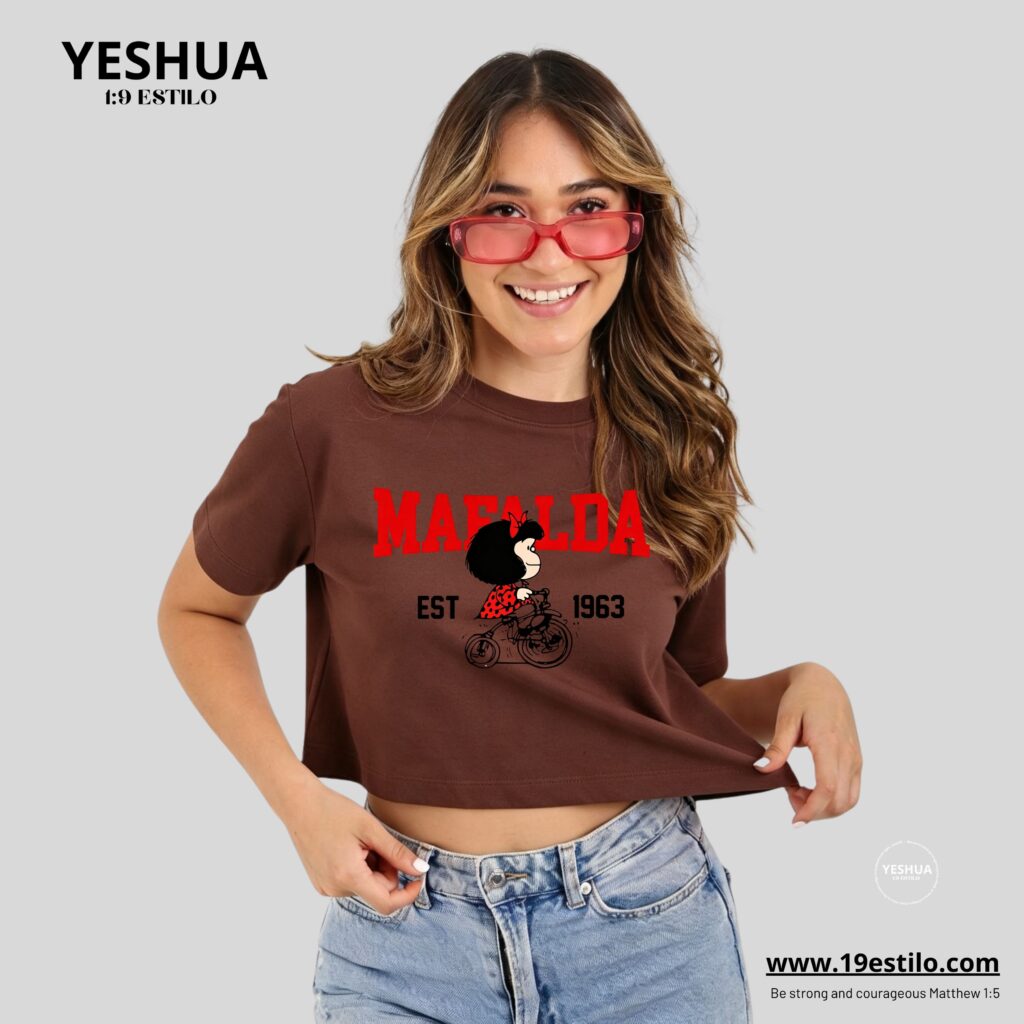 Camiseta Dama Corta /  Crop Top MAFALDA
