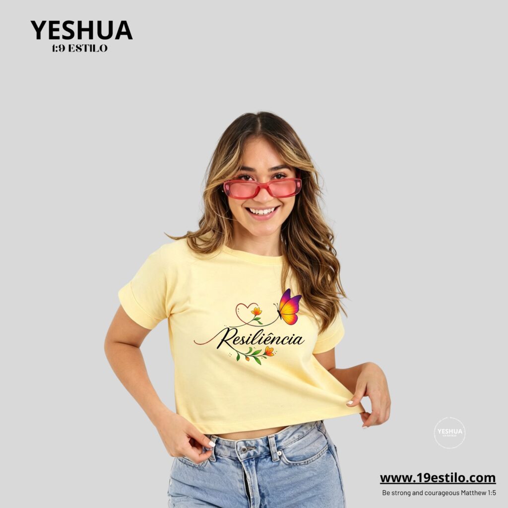 Camiseta Dama Corta /  Crop Top reciliencia