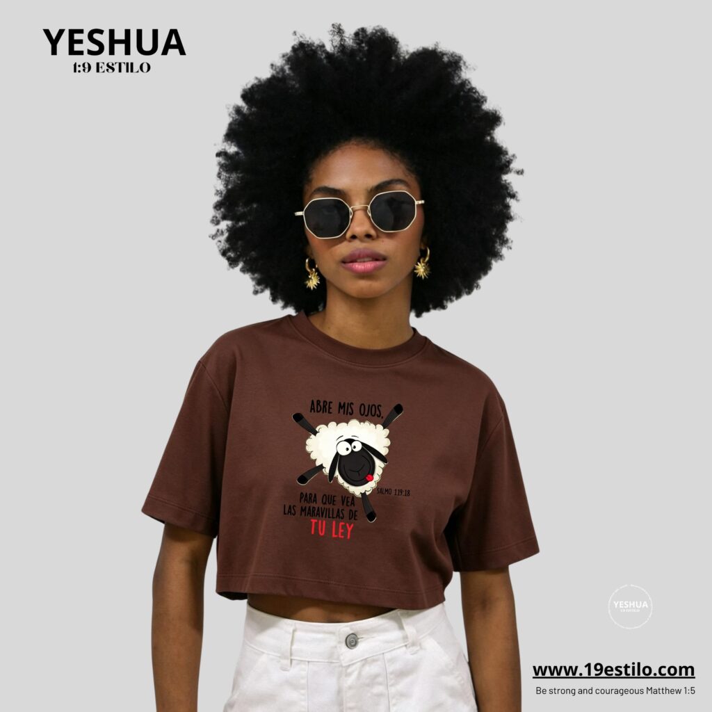 Camiseta Dama Corta /  Crop Top ABRE MIS OJOS