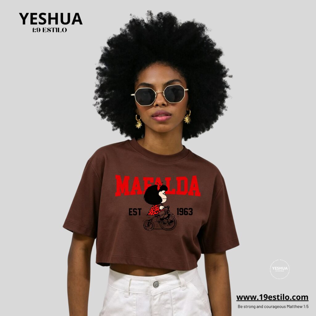 Camiseta Dama Corta /  Crop Top MAFALDA