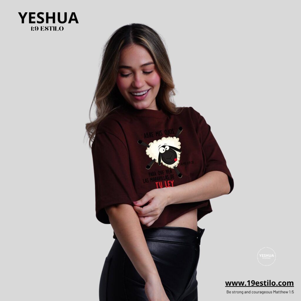 Camiseta Dama Corta /  Crop Top ABRE MIS OJOS