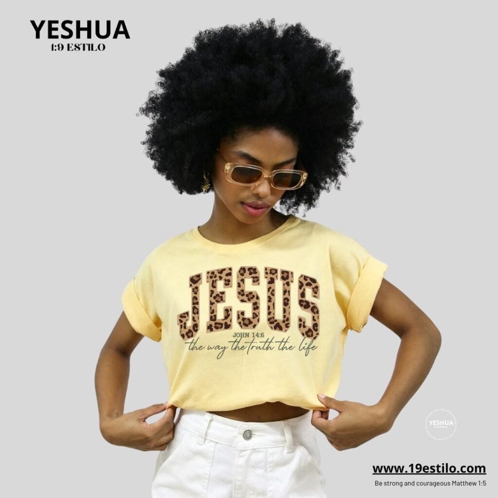 Camiseta Dama Corta /  Crop Top - JESUS