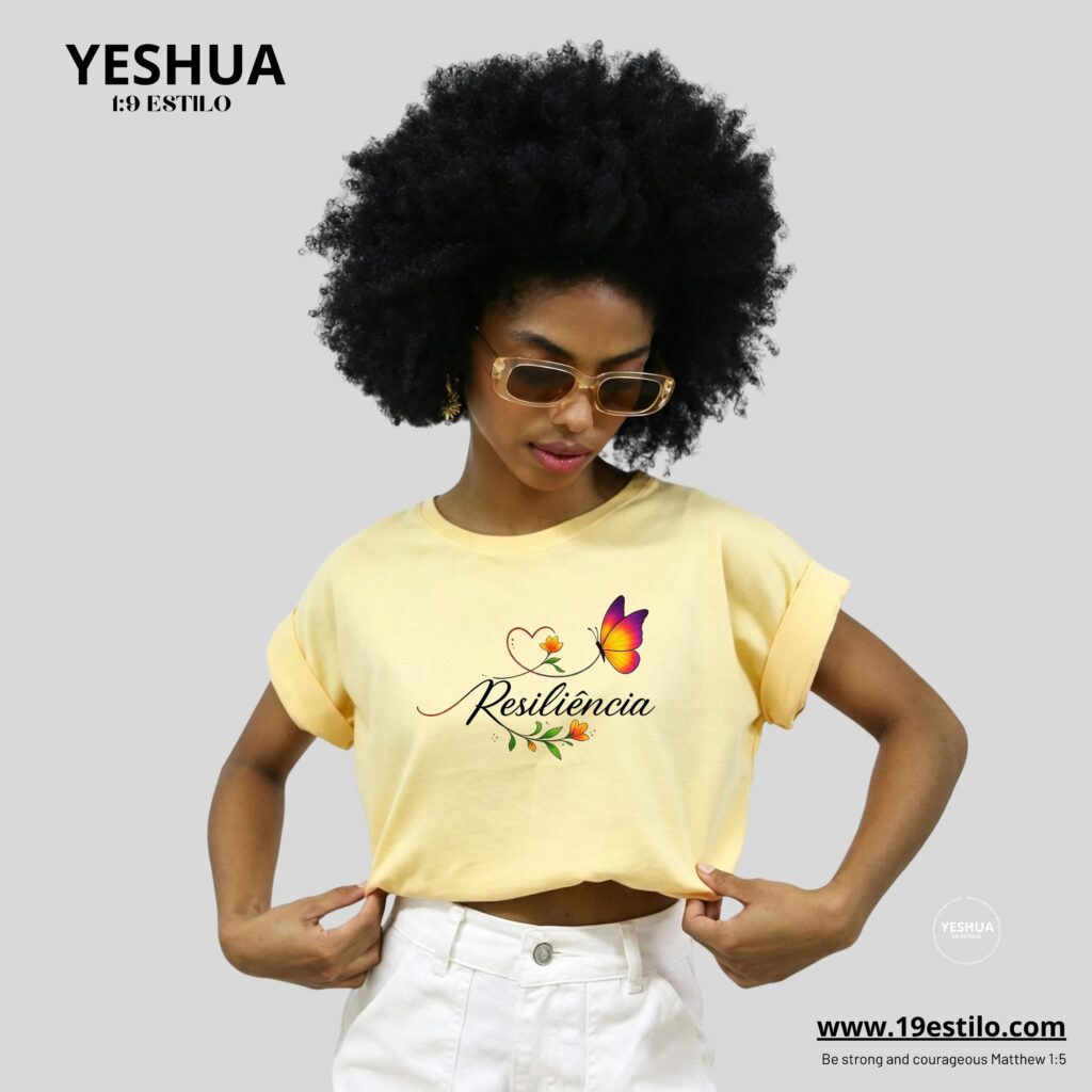 Camiseta Dama Corta /  Crop Top RECILIENCIA