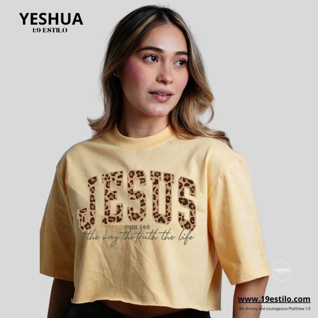 Camiseta Dama Corta /  Crop Top - JESUS