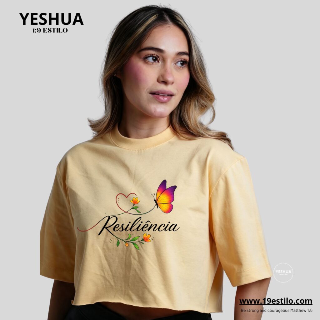 Camiseta Dama Corta /  Crop Top RECILIENCIA