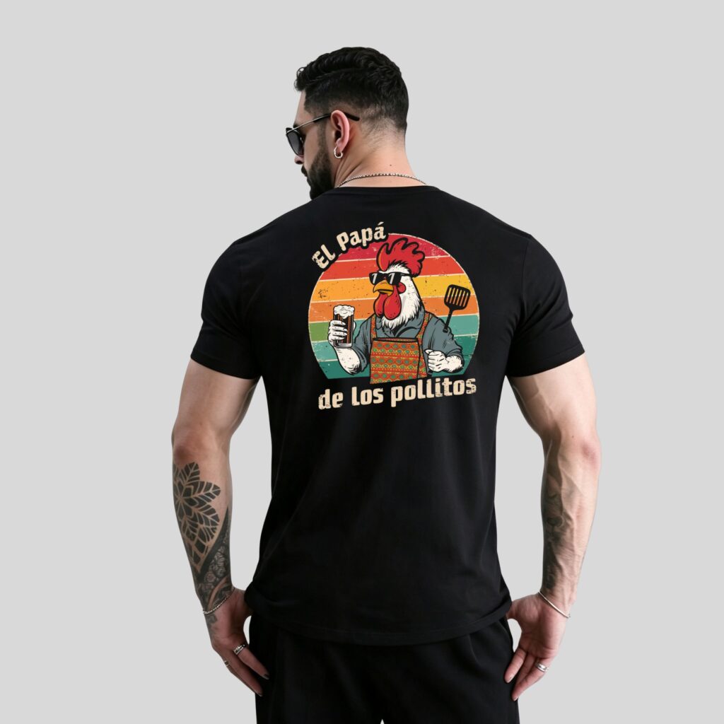 Camiseta Básica Unisex - EL PAPA DE LOS POLLITOS